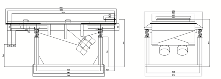 直线振动筛图纸