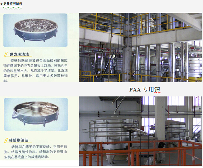 PVC,金属硅,柠檬酸,PAA,木糖醇筛分处理摇摆筛系统布置介绍